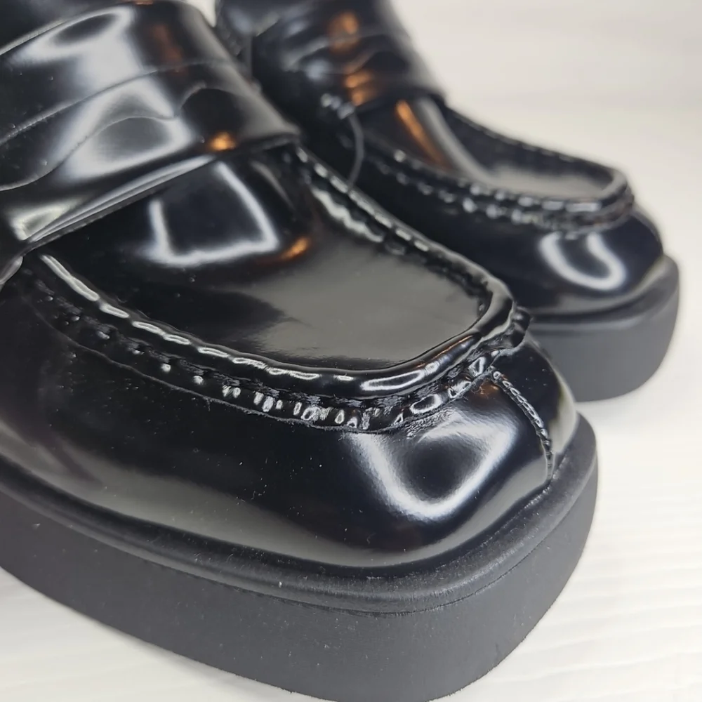 WILD FABLE Women's Eileen MuleHeel Chunky Block Elegant Platform Black Sz 8